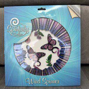 Spinfinity Designs, Wind Spinner, Purple Butterfly
